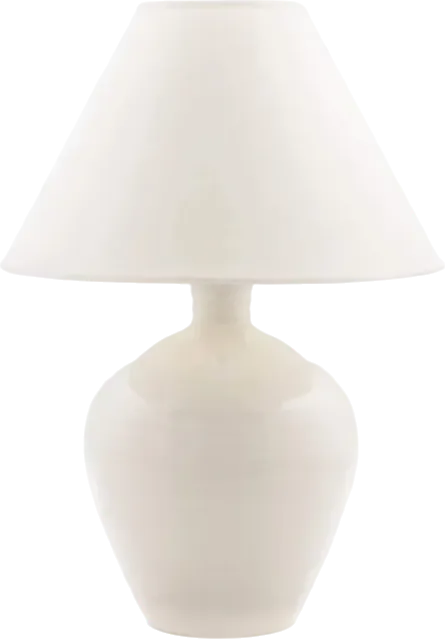 Crackle pottery lamp